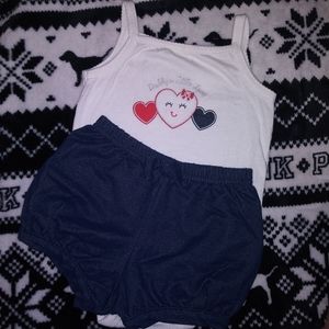 Tank top body suit set